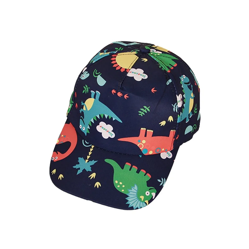 

Children Dinosaur Printing Sunshade Hat Boys Girls Sun Protection Hat Cotton Cute Tongue Wide Brim Cap