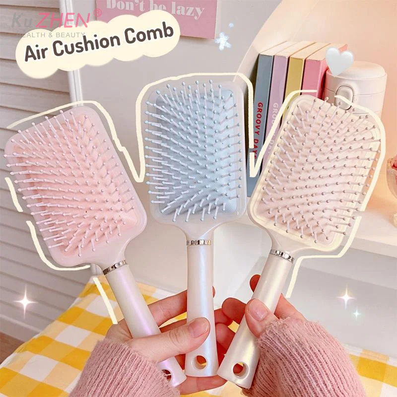 1PCS Air Cushion Hair Massage Comb  With Soft Massage Bristles And Anti Design Perfect For Daily Hair Care Home And Travel Use