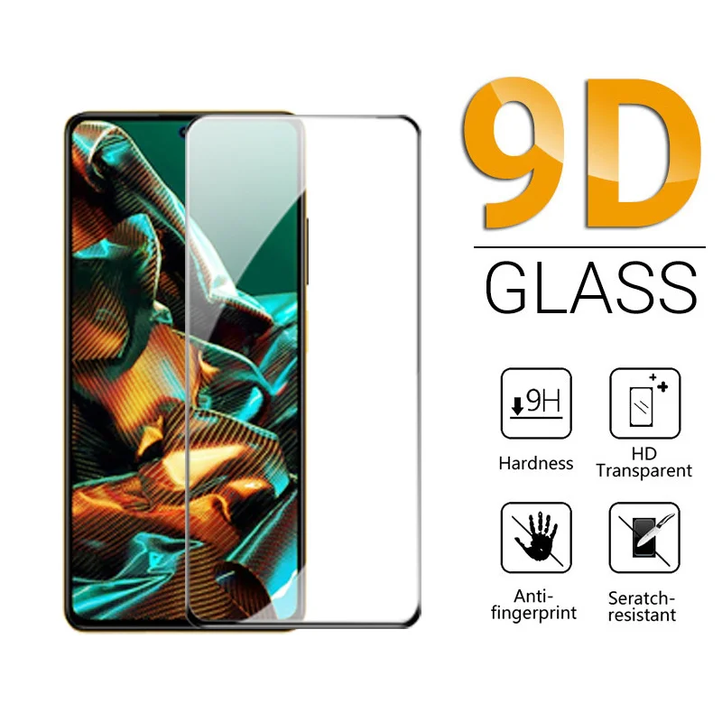 F5 Pro,X5 Pro película for poco x5 pro 5g x4pro glass poco x4 gt X3 poco f4 pelicula de vidro poco x3 pro protector poco x5 pro