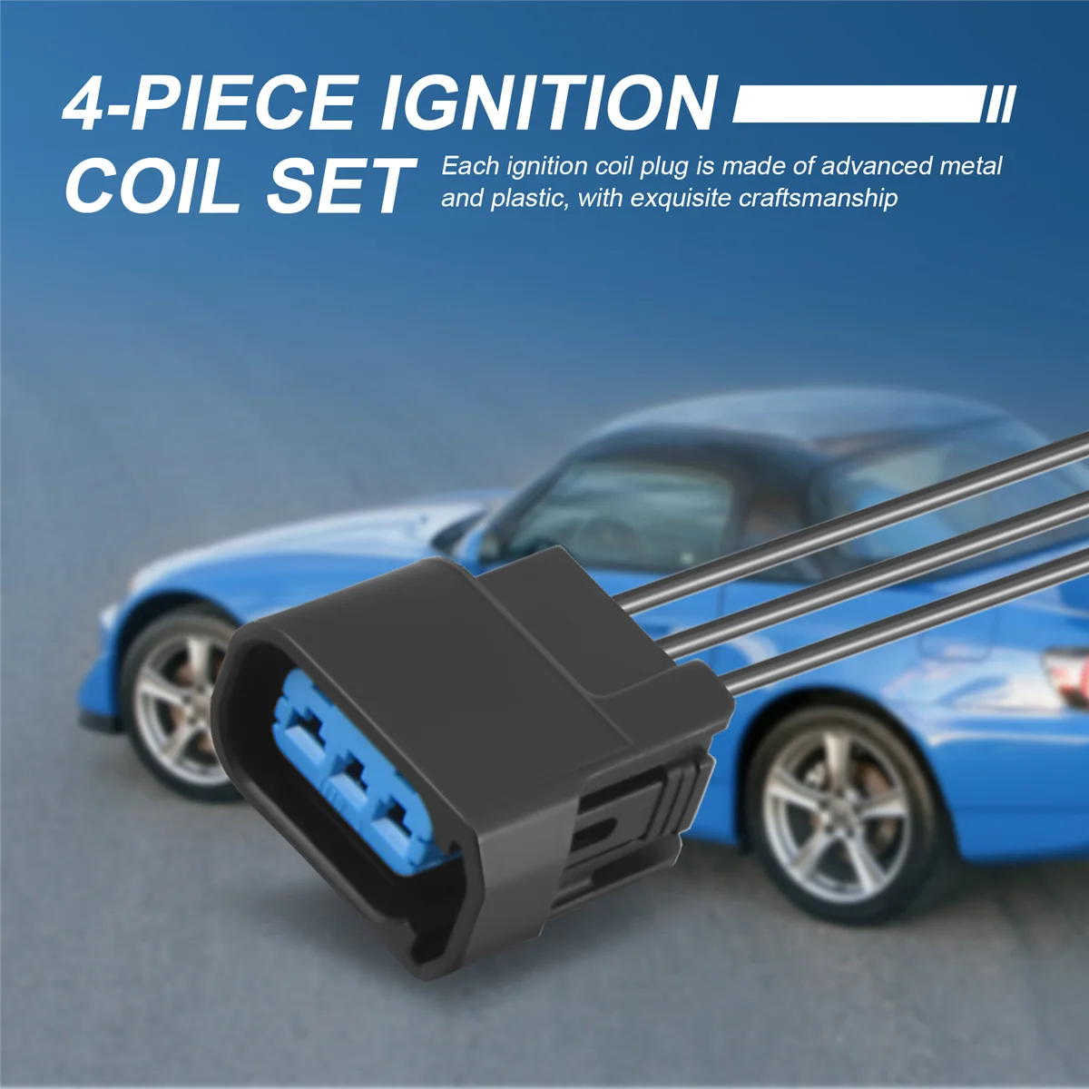 

Классический разъем жгута катушки зажигания, 4 шт., подходит для Honda Accord Odyssey Pilot Ridgeline CR-V Civic