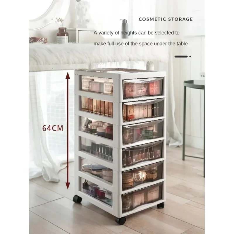 Removable earring makeup organizer beautiful practical floor-mounted drawer-type storage box plastic