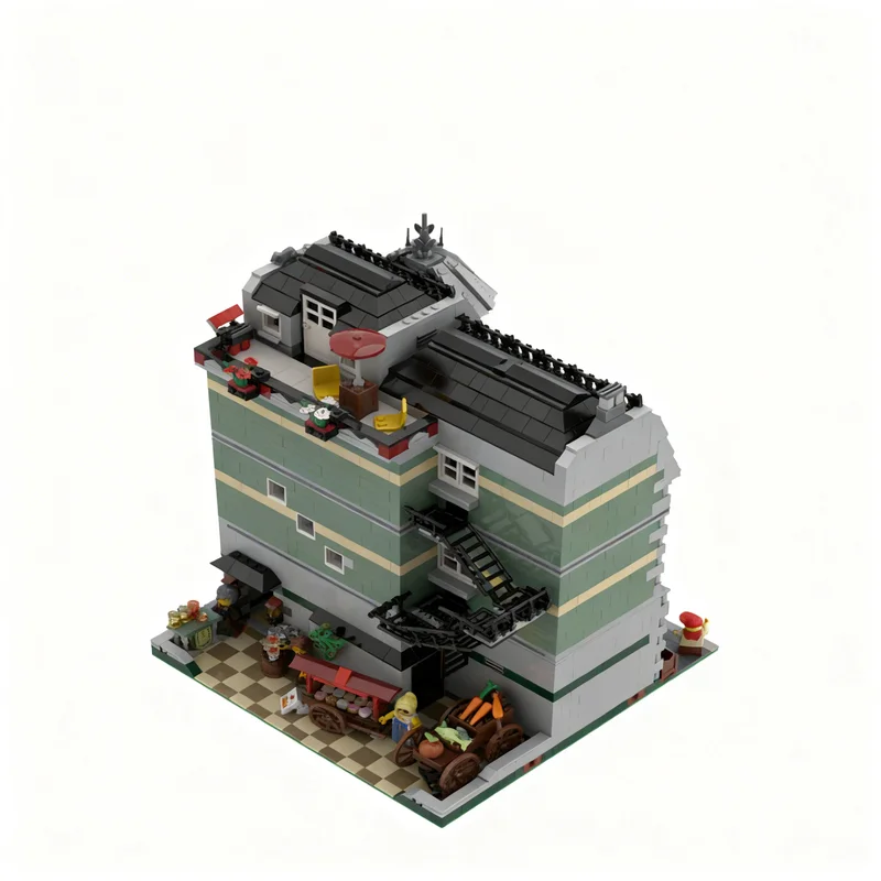 2594pcs MOC Farmers Market - Backyard #10185 