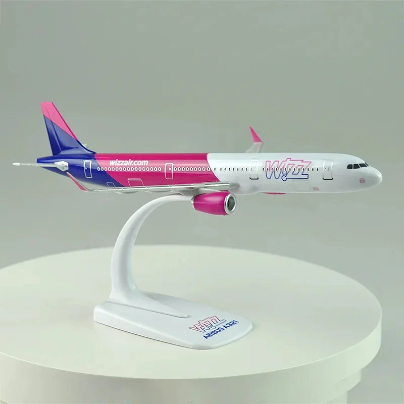 20cm Wizz Air For Airbus A321 1/200 Diecast Aircraft Prebuilded Model Plane Model Plane Kits To Build