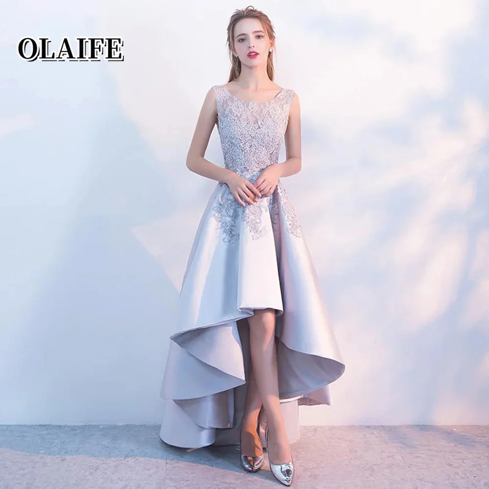 Charming Evening Dress Sleeveless High/Low Dress Tank Special Occasion Dresses Vestidos De Gala Mujer