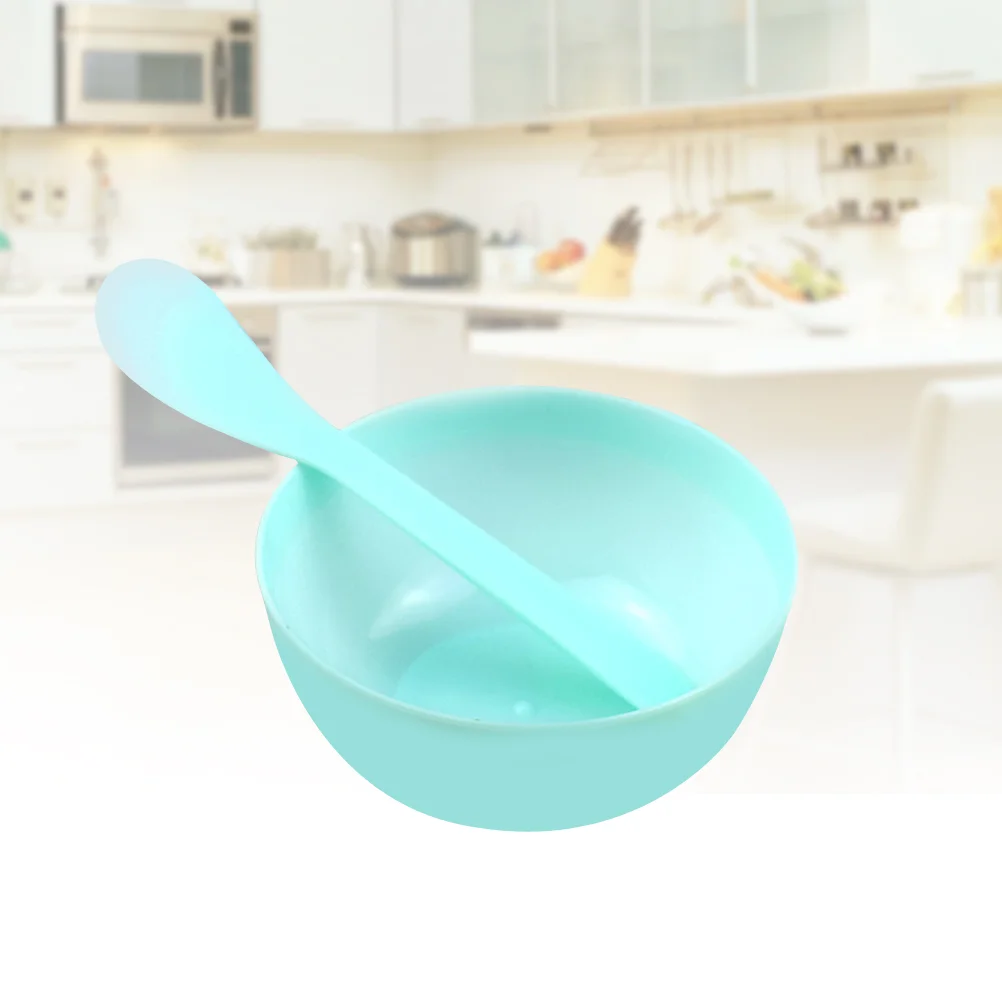 

10pcs Crystal Mud Mixing Bowls Multi-use Plastic Bowls DIY Supplies for Kids Girls with 10pcs Spoons (Green)