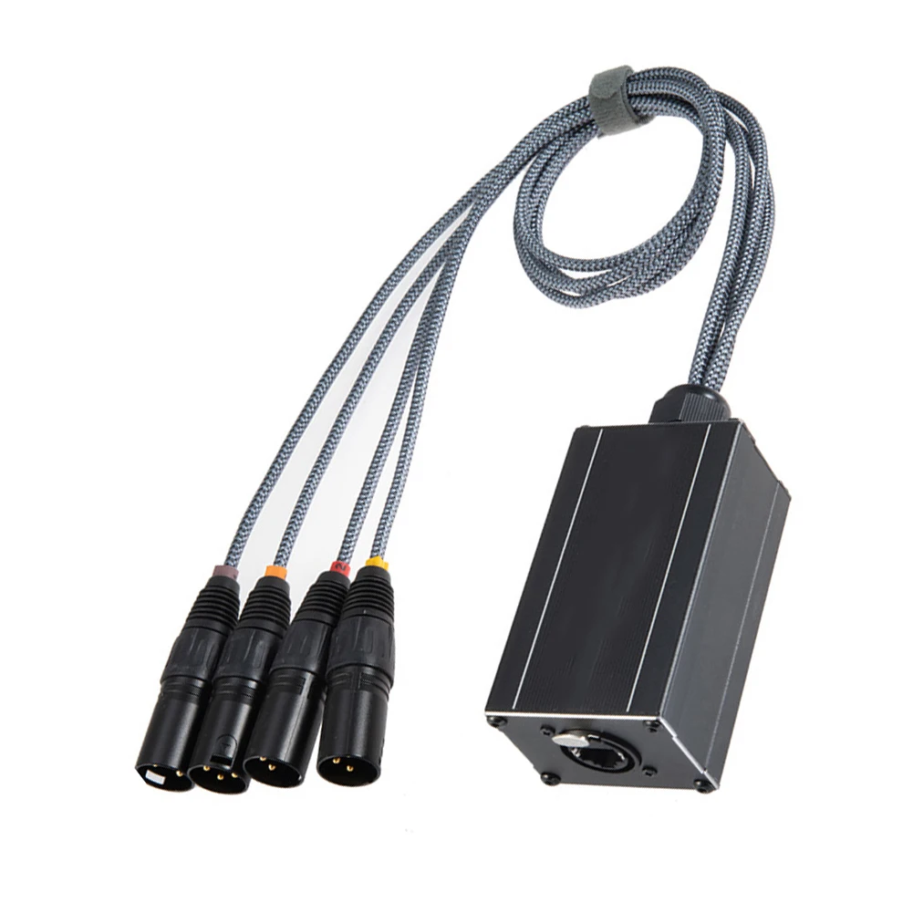 1pc 4-channel For XLR Network Extender For Stage Lighting Audio Signal Transmission Accessories Easy To Use