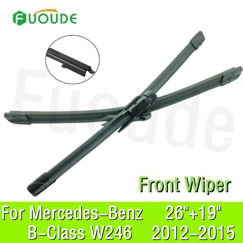 

For Mercedes B-Class W246 Wiper Blade 26"+19" Car Windshield Windscreen Rubber 2012 2013 2014 2015