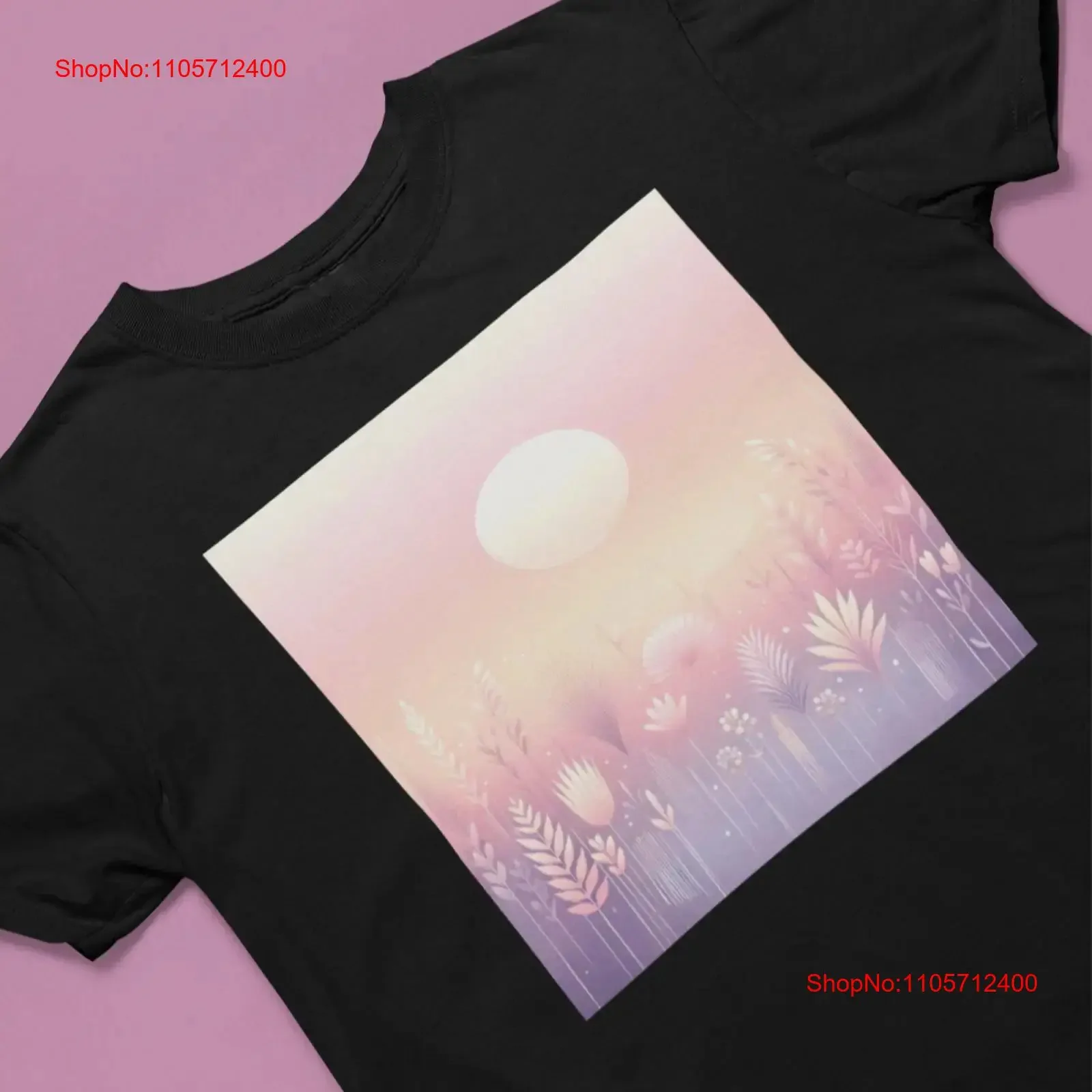 Sunrise Wheat Field T Shirt Pink Mauve Purple Nature Ground Level View Lover vintage Washed Breathable Casual fashion