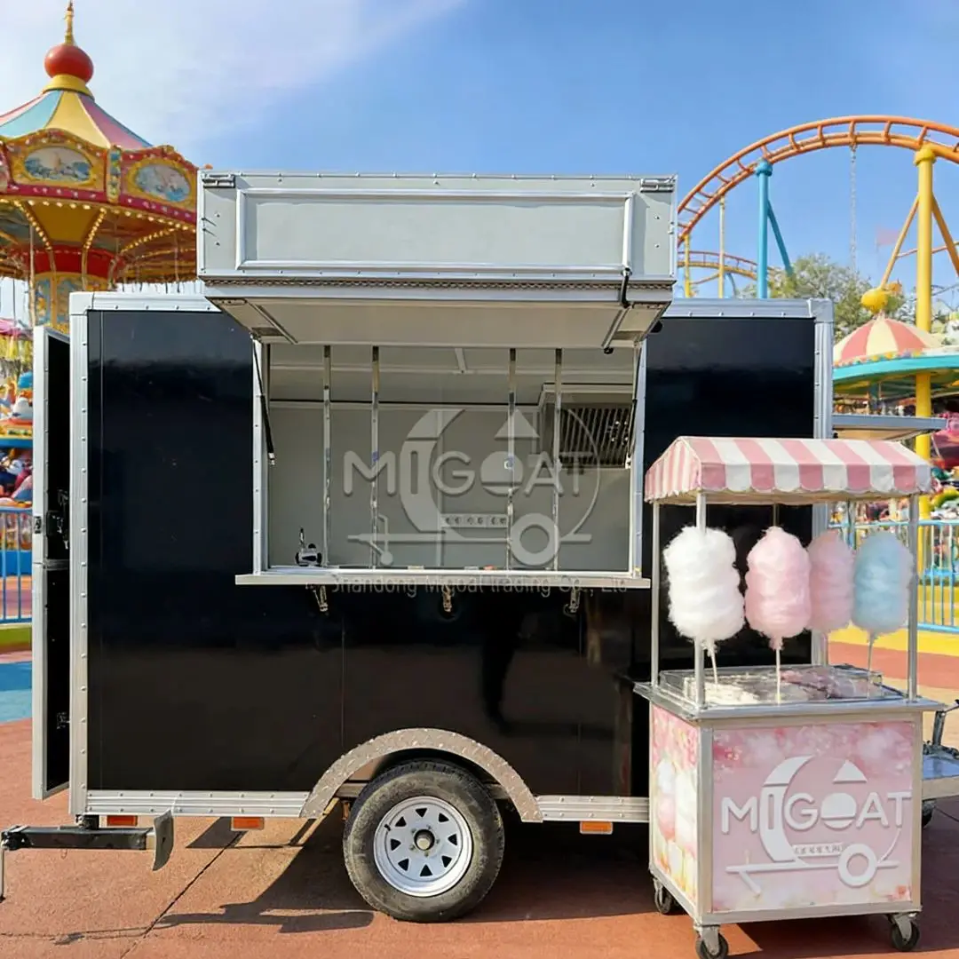 

Мобильный фудтрак на заказ с кухней из нержавеющей стали и системой водоснабжения для уличной торговли едой