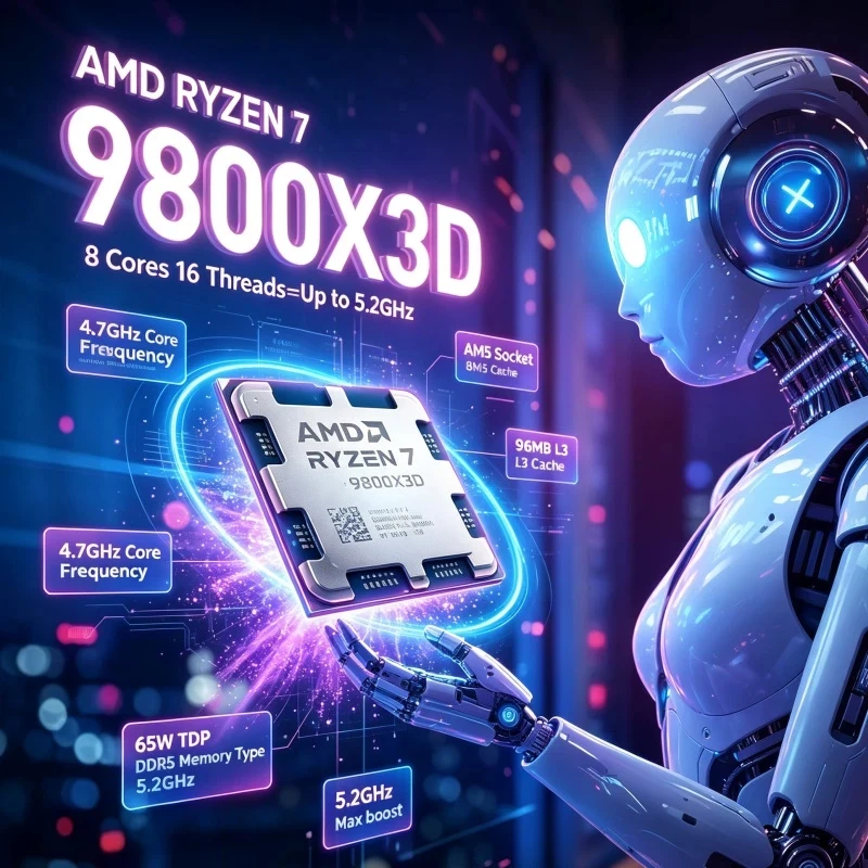 Amd Cpu Ryzen 7 - AMD Ryzen 7 9800X3D AAA Oyun