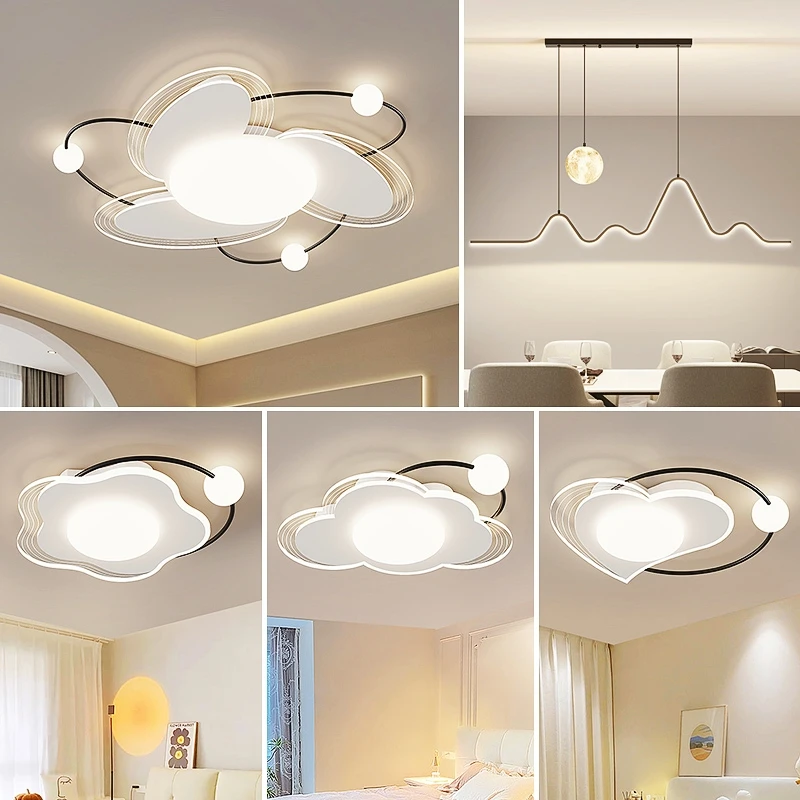 Modern LED Luxurious Ceiling Lamp For Living Dining Room Bedroom Study Baby Room Loft Chandelier Home Decor Lighting Fixture