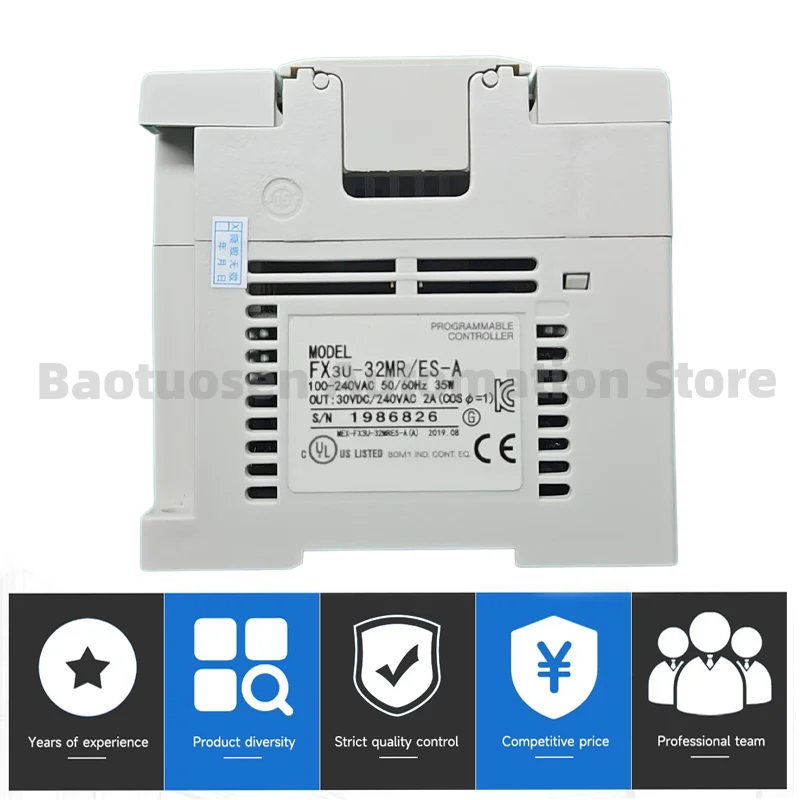 brand new and original FX3U-64MR-ES-A FX3U-32MR-ES-A PLC mainframe