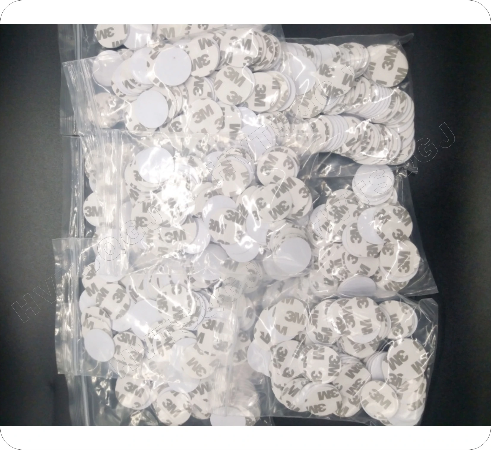 50pcs 25mm 13.56 Mhz RFID Cards IC Adhesive on Back Sticker Coin Cards FM1108 Chip Compatible f1108 For Access Control