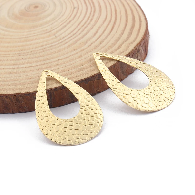 6-50pcs Raw Brass Drop Charms Pendant Geometric Charm For Necklace Earrings DIY Jewelry Accessories Finding Handmade Supplies