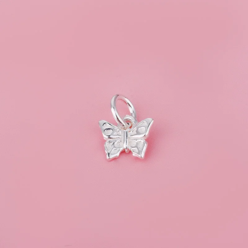 Seiko Mini Small Butterfly Flower Pendant S925 sterling silver bracelet DIY silver accessories