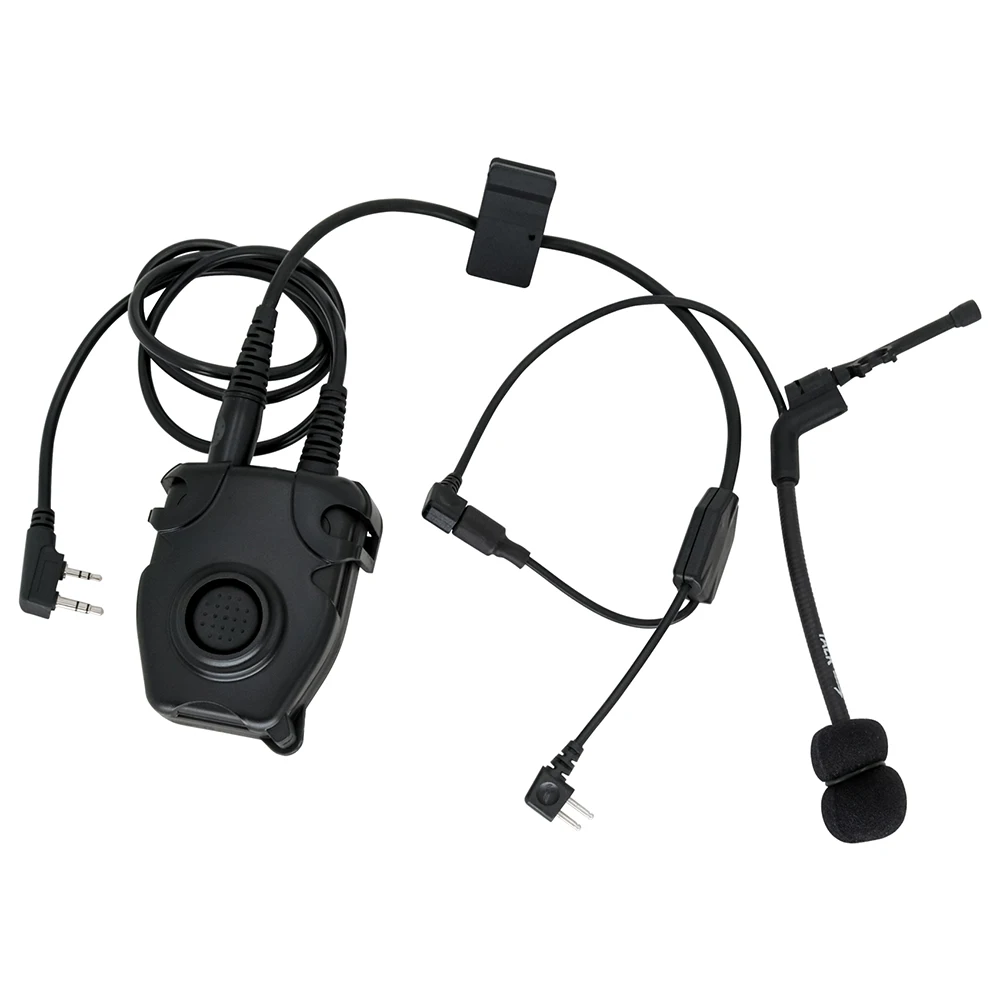 tac-sky-tactical-headset-y-line-kit-equipped-with-u94-ptt-adapter-and-comtac-headset-microphone-suitable-for-comtac-headset