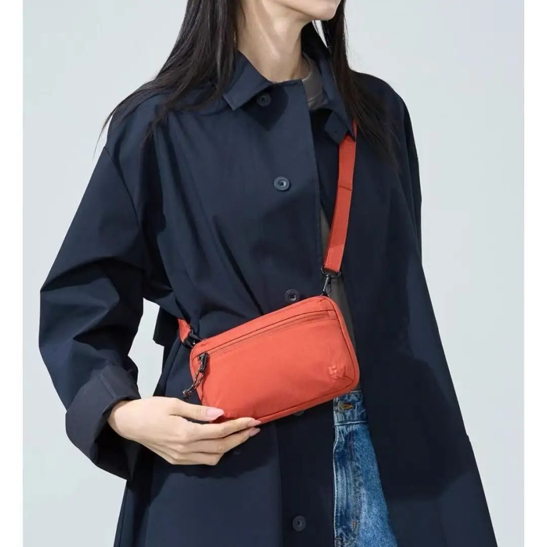2026 New Branden Safe Casual Korean Style Unisex Small Square Bag Passport Wallet Card Holder Nylon Material Crossbody Bag