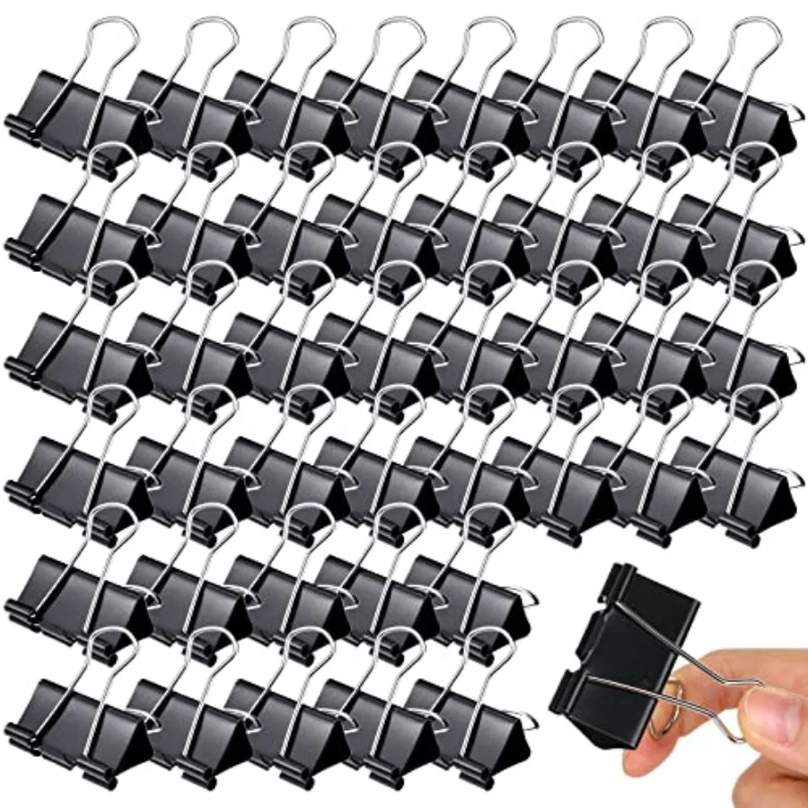 300 Pcs Large Binder Clips Bulk Big Paper Clamps Office Supplies Paper Clamps for Teachers Students School Office Business Pape