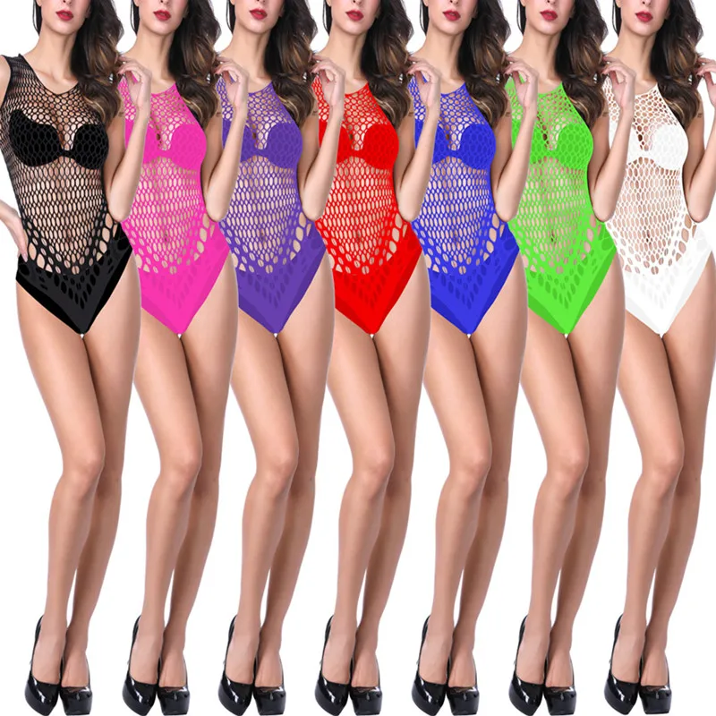 

Sexy Women's Lingerie Femme Jumpsuit Mesh Fishnet Bodysuit Underwear Catsuit Dames Erotic Costumes Body Lingerie Adult Clothing
