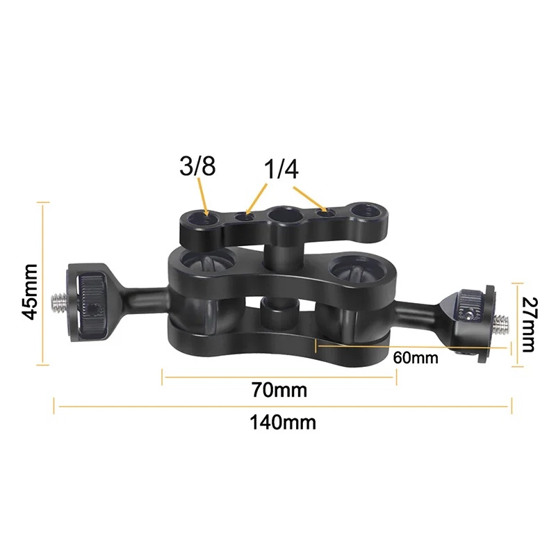 Aluminum Universal Magic Arm with 1/4 Screw and Ball Head Compatible for smallrig and Ulanzi Other Camera Accessories