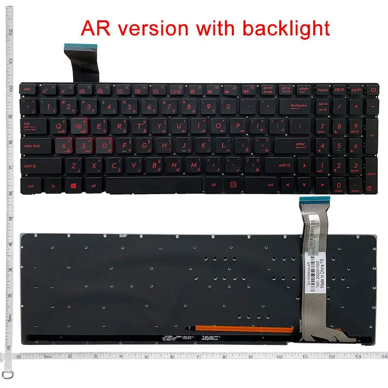 

Ru/US/AR laptop keyboard For ASUSZX50J/XJ ZX50JX GL552J GL552V G552VM G552VX FZ50JX GL752VM FX50V G58V G58JW4200 fx-plus Pro