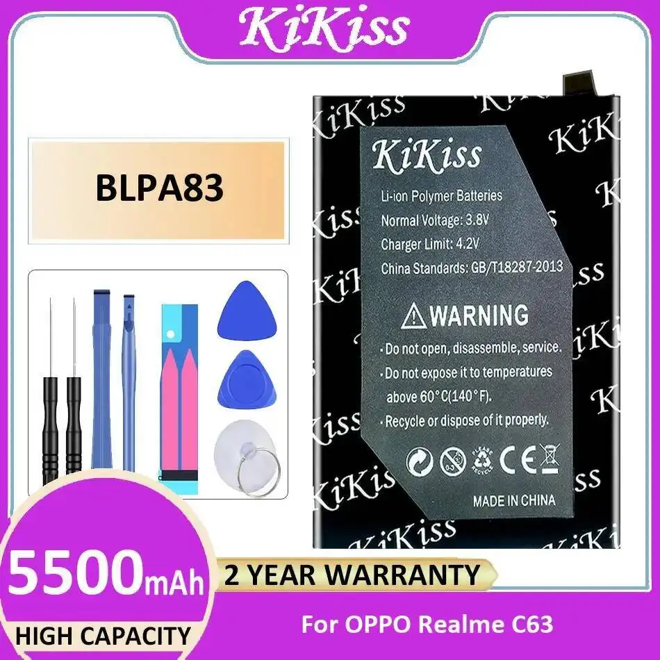 

Прочный аккумулятор мобильного телефона BLPA83 5500 мАч, безопасный для Oppo Realme C63