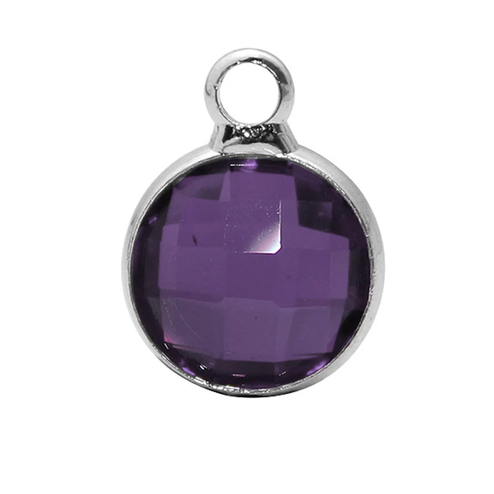 

12 Pcs Crystal Pendant Accessories Colorful Alloy Jewelry Making Charms DIY Projects Necklaces Bracelets Earrings Gifts