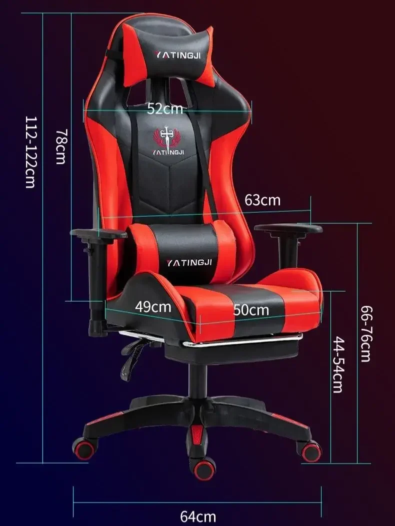 Home Home Gaming Comodo sedile ergonomico con ancoraggio da corsa può sdraiarsi sollevare la sedia del computer