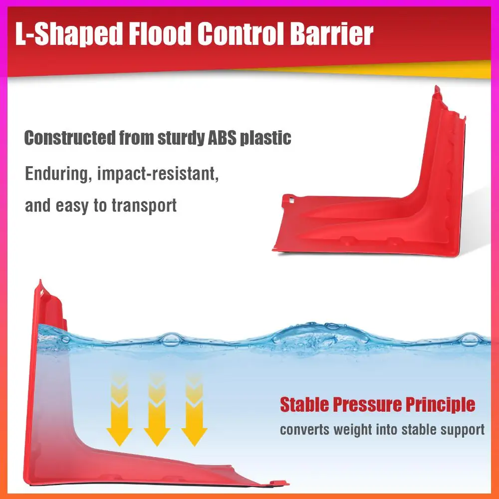 แผงกั้นน้ำท่วมแบบถอดประกอบได้ ขนาด 52 ซม. 6 ชิ้น สำหรับป้องกันน้ำท่วม ใช้งานได้รวดเร็ว เหมาะสำหรับอุทกภัณฑ์ สะพาน และทางหลวง