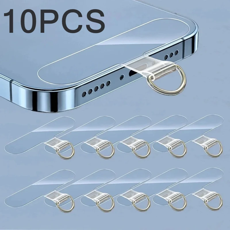 1-10 قطعة العالمي Tpu الهاتف المحمول مكافحة خسر الحبل بطاقة طوقا واضح انفصال الهاتف معلقة الحبل حزام التصحيح حبل الوسادة 2025