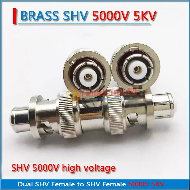 5KV 5000V High Voltage Power Dual SHV Female to SHV Female Q9 BNC Male SHV5000V SHV-5KV Straight RF Connection Adapters