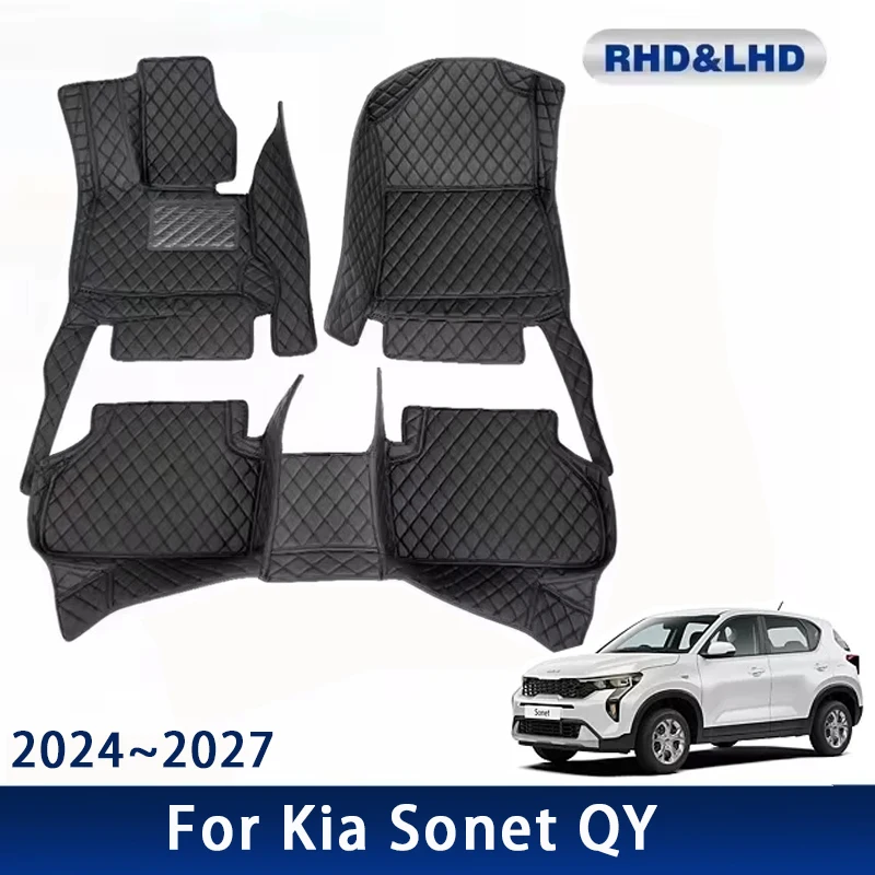

Автомобильные коврики для Kia Sonet QY 2024 2025 2026 2027 5-местные противогрязевые накладки Para Auto автомобильные ковры аксессуары для салона автомобиля