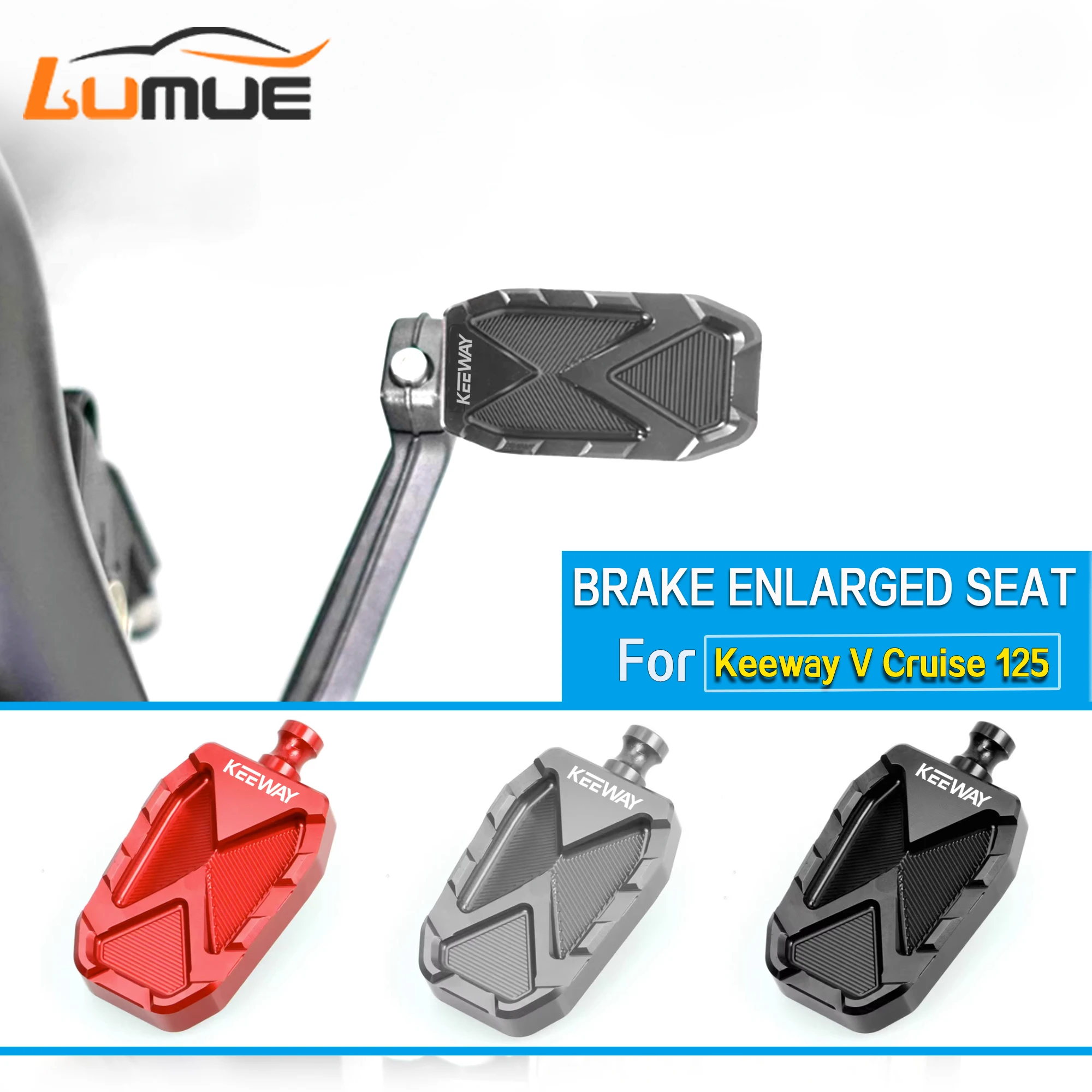 For Keeway V Cruise 125 V Cruise 125 CNC Refit to Increase the Brake Pedal and Pad Anti-skid V Cruise125 Motorcycle Brake Pedal