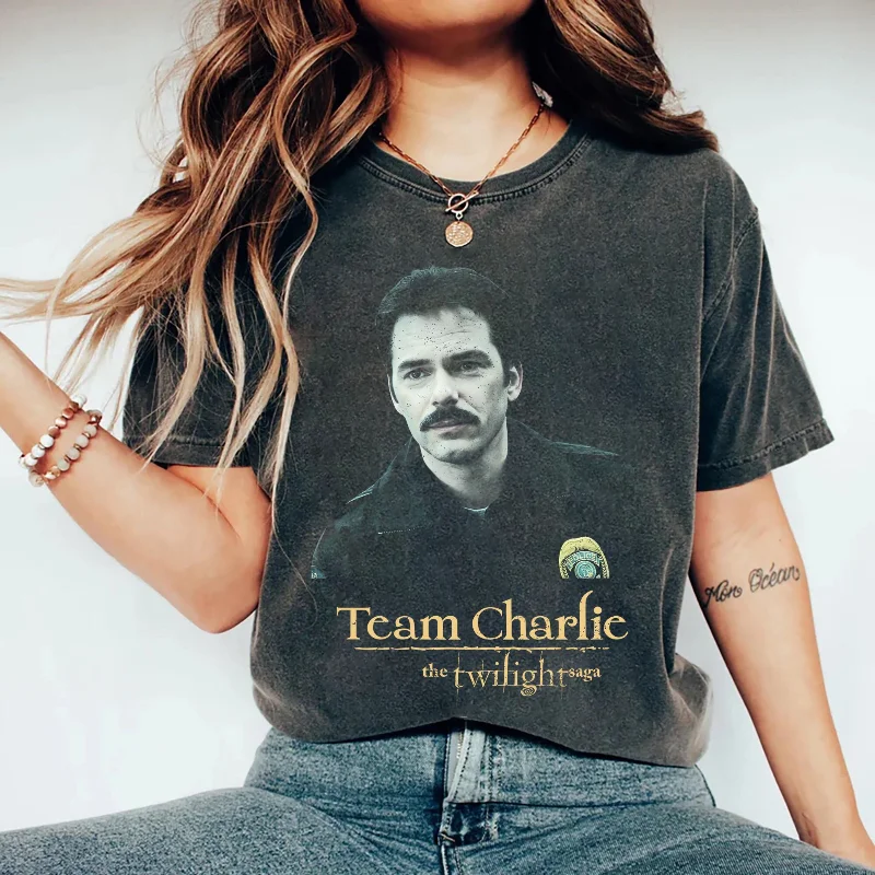 Charlie Swan Tribute T-shirt, Twilight Series Shirt Four Seasons New Style Unisex Casual T-shirt