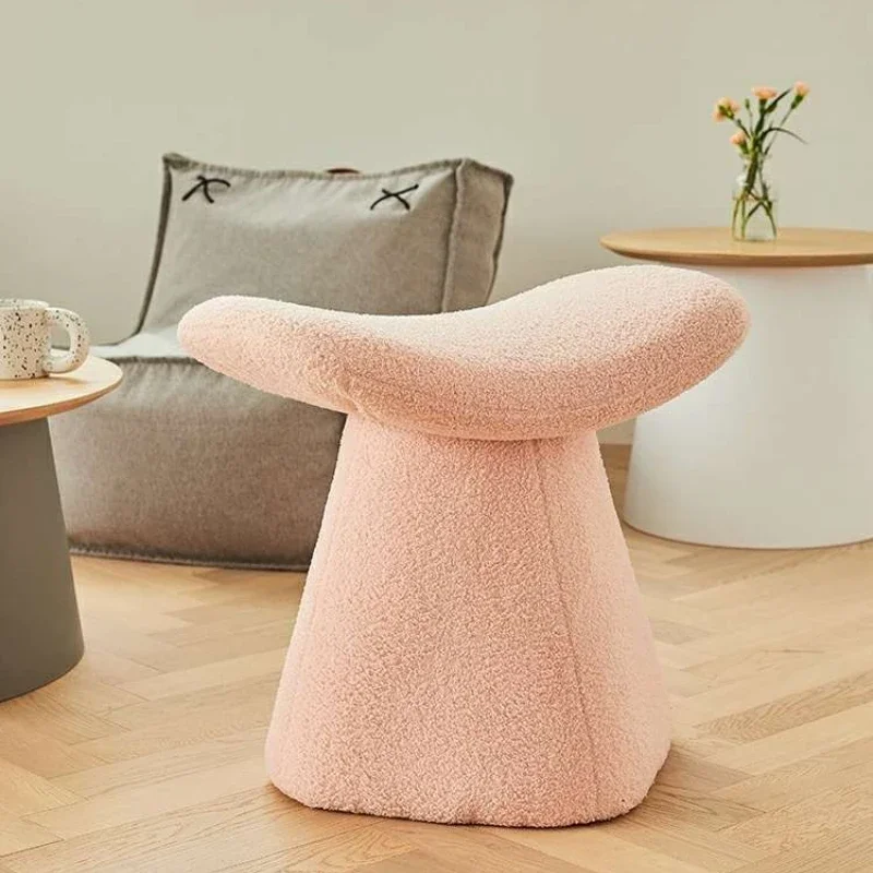 

Nordic Low Stools Household Living Room Furniture Small Stool Bedroom Makeup Stool Entrance Porch Shoes Changing Ottomans wood