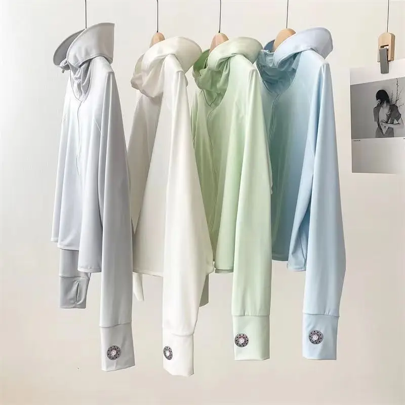 

Усовершенствованная солнцезащитная одежда из ледяного шелка для женщин, лето 202, новая устойчивая к ультрафиолетовому излучению легкая солнцезащитная одежда, куртка