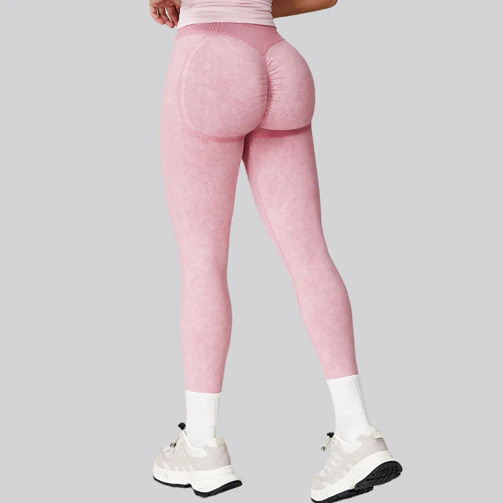 السراويل الرياضية مع مثير سلس رفع الأرداف السراويل الرياضية الضيقة المرأة عالية الخصر مرونة اللياقة البدنية الجري اليوغا طماق