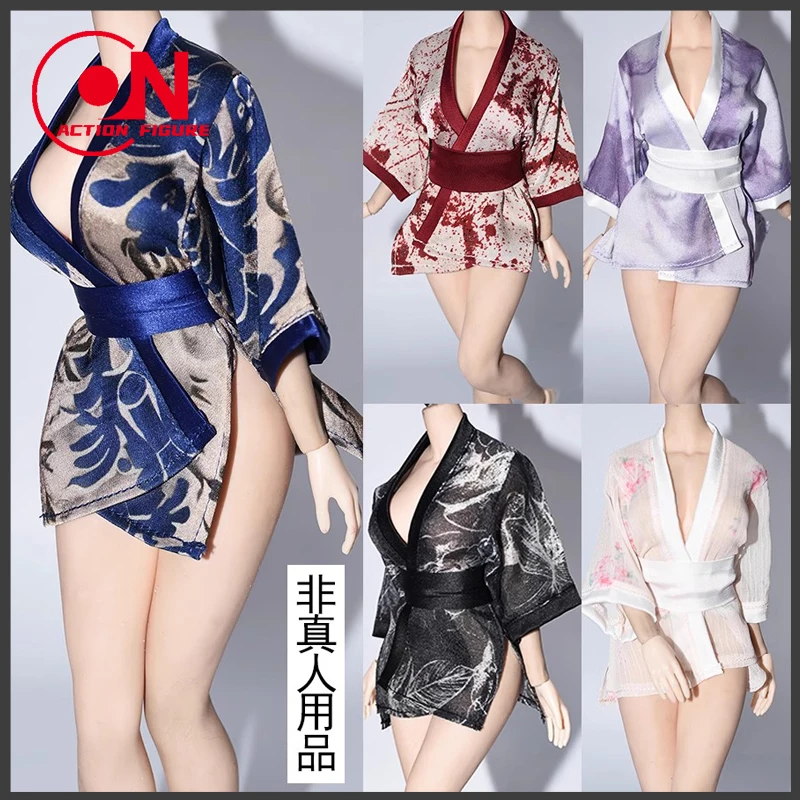 تخصيص 1/6 أنثى كيمونو يوكاتا رداء الحمام القديم الملابس نموذج صالح 12 ''ورلد بوكس AT202 أنثى الجندي عمل الشكل
