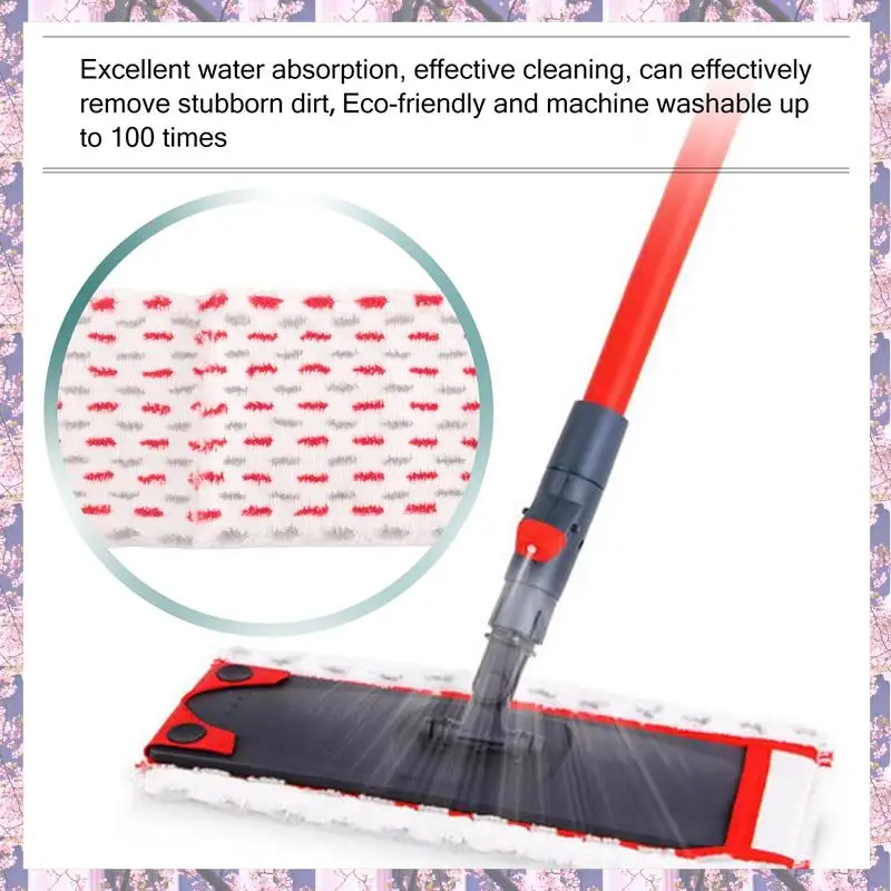 L73A 2025-Mops Cloth Pads For Vileda Ultramax 1-2 Spray Ultramax Boxset Easy Wring Replacement Refil Mop Head Microfibre Pad 2Pc
