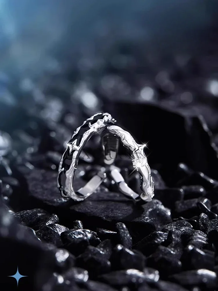 Galaxy Brilliant Couple Ring S925 Silver Pair