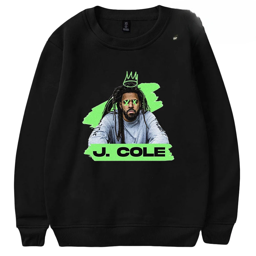 

Rapper J Cole Oversized Hoodie Women Men O-neck Long Sleeve Crewneck Sweatshirt Vintage Casual Tracksuit Hip Hop Clothing