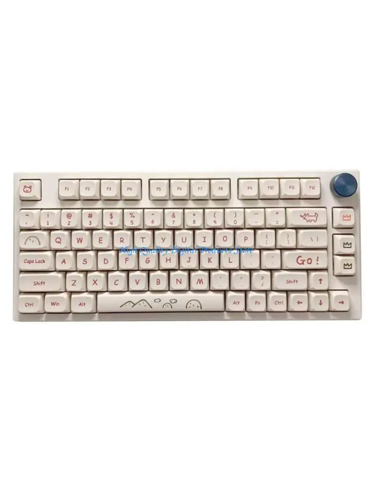 

U2JE XDA Profile Graffiti Cartoon Keycap PBT Dye Sublimation Set for Cherry MX Switch