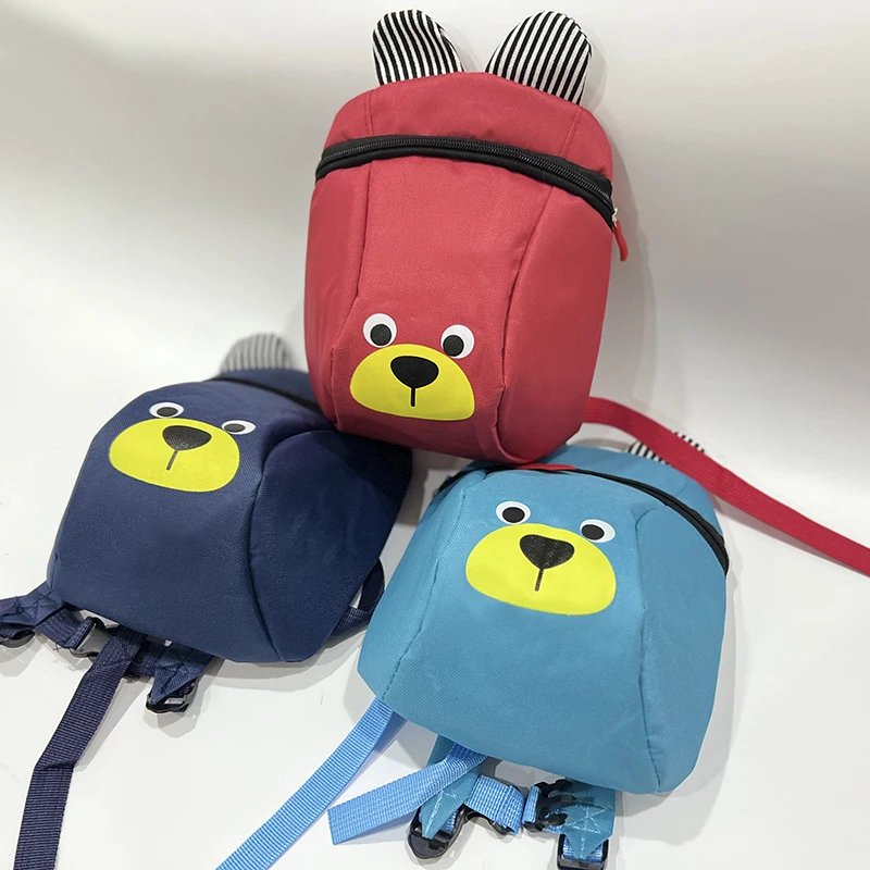 High Quality Anti-lost Children School Bags Girls Boys Schoolbag Shoulder Cute Bear Zoo Animal MINI Kids School Backpack