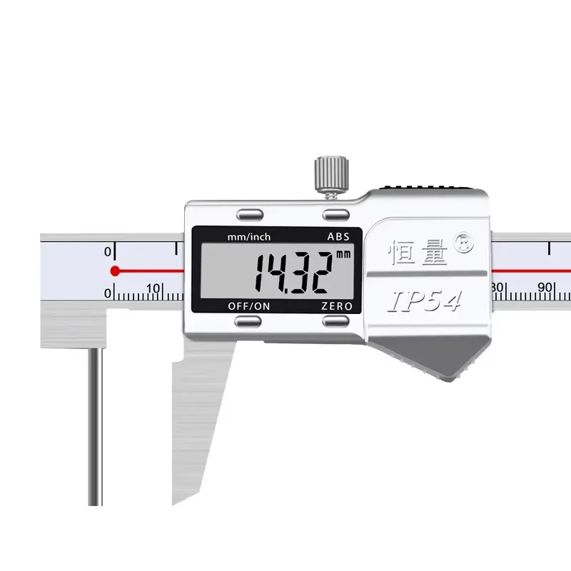 High-precision IP54 Stainless Steel Pipe Wall Thickness Vernier Caliper 0-150mm/200mm 0.03mm Accuracy