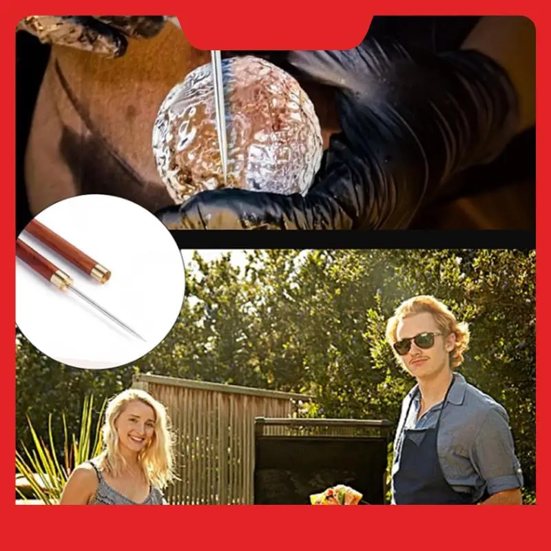 

Льдорубы из нержавеющей стали с защитной крышкой Ледяной конус Нескользящая деревянная ручка для удобства в руках