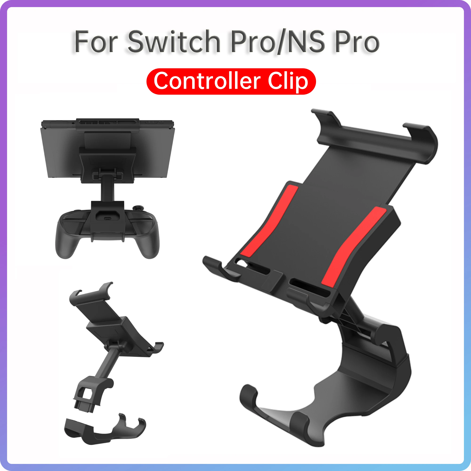 Gamepad Stand Holder for Nintendo Switch Pro Rotatable Wireless Handle Controller Grip Mount Bracket for NS Pro Game Accessories