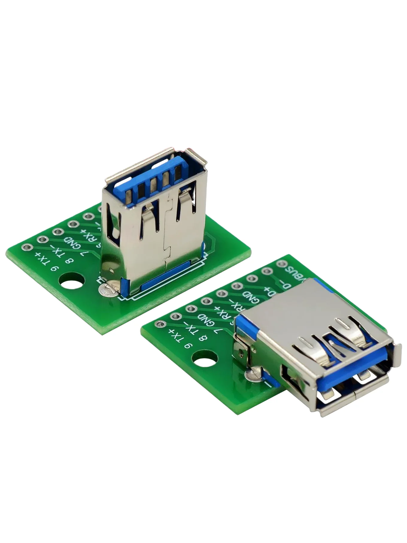 USB 3.0 female header to DIP module, flat to straight plug, adapter board female header, conversion board, 2.54