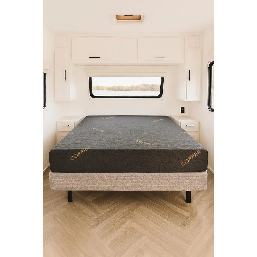 

6-inch Copper Memory Foam RV Mattress - Cooling, Pressure-Relieving Support - Queen Size (66x80)