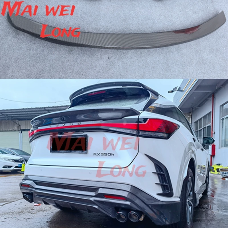 High Quality CARBON FIBER REAR WING TRUNK LIP SPOILER FOR LEXUS RX200 RX300 RX350H RX450H RX500 2023