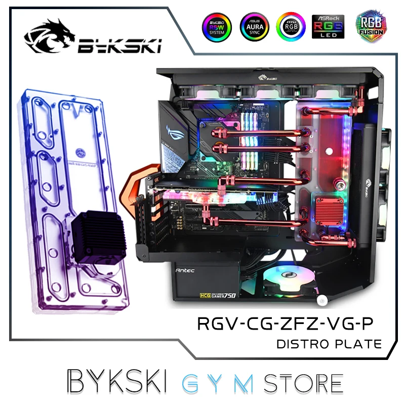 

Bykski Distro Plate For COUGAR CONQUER 2 Case,MOD Water Cooling Kit For PC GPU CPU 12V/5V RGV-CG-ZFZ-VG-P